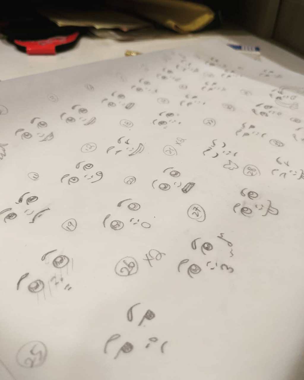 Sketches with emotions